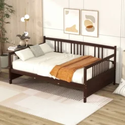 Full Size Wood Daybed With Support Leg-ModernLuxe -Furniture Specialty Store GUEST 5b98095c d3f2 43af bd3a 5c29fb194f0f