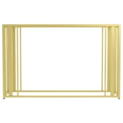 Adri Rectangular Console Sofa Table With Glass Top Matte Brass - Coaster -Furniture Specialty Store GUEST 5c24d573 6b56 433f 83ee f69d1a37aeb7