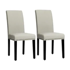 Costway Set Of 2 Fabric Dining Chairs Upholstered With Nailhead Trim 25 Costway Set Of 2 Fabric Dining Chairs Upholstered With Nailhead Trim -Furniture Specialty Store GUEST 5cbc9604 8e7e 46a0 b2d7 7334dbb21cd2