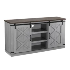 58" TV Stand For TVs Up To 65" Gray - Home Essentials -Furniture Specialty Store GUEST 5ccd3ca8 8861 4481 a79c fe8e8d344b57