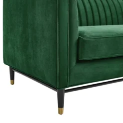 Devote Channel Tufted Performance Velvet Sofa Emerald - Modway -Furniture Specialty Store GUEST 5d1f3bee 4453 47f0 96a7 ad51a25b21f9