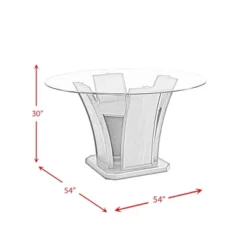 Simms Round Standard Height Dining Table Walnut - Picket House Furnishings -Furniture Specialty Store GUEST 5d86412c 4fc6 48a7 a047 0b50d2e4aae3