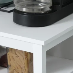 HOMCOM Kitchen Sideboard, Storage Buffet Cabinet With Open Shelf, Glass Door Cabinet And Adjustable Shelf For Living Room, White 11 HOMCOM Kitchen Sideboard, Storage Buffet Cabinet With Open Shelf, Glass Door Cabinet And Adjustable Shelf For Living Room, White -Furniture Specialty Store GUEST 5dafca31 bcec 4405 93f5 01c8e0a05a2a