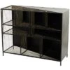 Industrial Mesh Metal Console Table Black - Olivia & May -Furniture Specialty Store GUEST 5e0907c2 23a5 4f76 9484 c92f6bee2f54