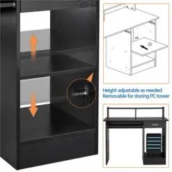 Yaheetech Home Office Wood Computer Desk With Storage Drawers -Furniture Specialty Store GUEST 5e1a8ffa 9773 4795 a942 f020d26c8c0a