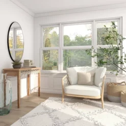 Large Farmhouse Wood Console Table Brown - Olivia & May -Furniture Specialty Store GUEST 5e5a5c59 309f 467e b07d 05490800f2a4