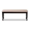 Corey Fabric Upholstered And Wood Dining Bench - Baxton Studio -Furniture Specialty Store GUEST 5e63724f 5a96 433d a673 8fd5c6d0983d