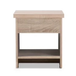 Jamie Modern And Contemporary Two - Tone Wood 1 - Drawer 1 - Shelf Nightstand - Brown - Baxton Studio 12 Jamie Modern And Contemporary Two - Tone Wood 1 - Drawer 1 - Shelf Nightstand - Brown - Baxton Studio -Furniture Specialty Store GUEST 5f13af32 872a 479c 8939 992ee677a8de