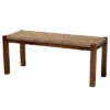 Hermes Natural Seagrass And Mahogany Wood Bench Walnut Brown - Bali & Pari -Furniture Specialty Store GUEST 5f3b19ca 1699 454d b425 44b82b726727