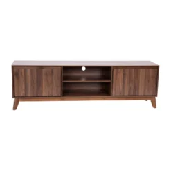 Flash Furniture Hatfield Mid-Century Modern TV Stand For Up To 64 Inch TV's - 60 Inch Media Center With Adjustable Center Shelf And Dual Soft Close Doors -Furniture Specialty Store GUEST 5f5cb12a 06d5 4d12 983b b15445d297bd
