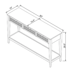 East Bluff Woven Drawer Console Table - Threshold™ Designed With Studio McGee -Furniture Specialty Store GUEST 5fadeab1 5821 409f b35b 9dc3416e6dfc