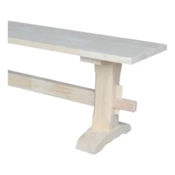 72" Trestle Bench Unfinished - International Concepts -Furniture Specialty Store GUEST 602cf16a 6ae8 4572 8271 668fc2e10cf5