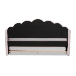 Timila Velvet Fabric Upholstered Daybed With Trundle Light Pink - Baxton Studio -Furniture Specialty Store GUEST 611877b5 3542 4c11 b636 78908210a7c8