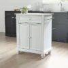 Cambridge Stone Top Portable Kitchen Island/Cart White - Crosley -Furniture Specialty Store GUEST 61334074 1e3c 479e b7d2 22bf8f2a86df