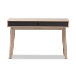 Fella Mid - Century Modern 2 - Drawer Wood Study Desk - Brown - Baxton Studio -Furniture Specialty Store GUEST 6182d62d 11df 4faa b7b3 cffc4bf6421e