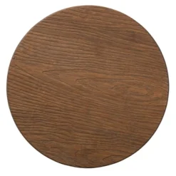 Baxton Studio Aline Wood And Rust Finished Steel Adjustable Swivel Barstool Brown - BaxtonStudio -Furniture Specialty Store GUEST 61e6d42a fc1c 4ecc 82c7 a78def77ec18