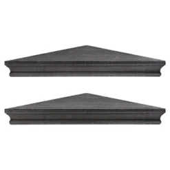 8" X 16" Set Of 2 Rustic Wood Floating Corner Shelves - Crystal Art Gallery -Furniture Specialty Store GUEST 6240bad0 f2ba 4f02 b641 eda0652f26db