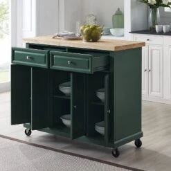 Madison Kitchen Island/Cart Emerald Green - Crosley -Furniture Specialty Store GUEST 6262127a f115 467f b509 2fe5a58130de