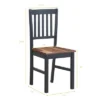 Set Of 4 Dining Chair Kitchen Black Spindle Back Side Chair With Solid Wooden Legs -Furniture Specialty Store GUEST 62dd347a f51b 4f78 aee3 0d8c487ef38c