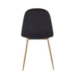 Set Of 2 Pebble Contemporary Dining Chairs Gold/Black - LumiSource -Furniture Specialty Store GUEST 62e0cca6 01d3 4550 a66f 4176f2a9c4f1