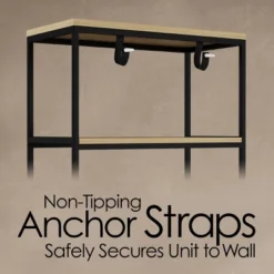 Hastings Home 5-Tier Open Bookshelf – Industrial Bookcase With Steel Frame, Black -Furniture Specialty Store GUEST 63682258 085c 4dcb a31c d403e001f7b4