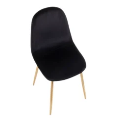 Set Of 2 Pebble Contemporary Dining Chairs Gold/Black - LumiSource -Furniture Specialty Store GUEST 6389f70f b1b6 4d70 bcee 4dfbeee08692