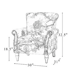 Araceli Traditional Comfy Floral Livingroom Armchair | ARTFUL LIVING DESIGN -Furniture Specialty Store GUEST 63f1a290 3ee3 4ae5 849c 7e922333ca66