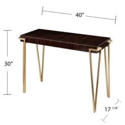 Capkya Console Table Brown/Gold - Aiden Lane -Furniture Specialty Store GUEST 640b286a 8040 4896 a2cb 9b22043dc0d2