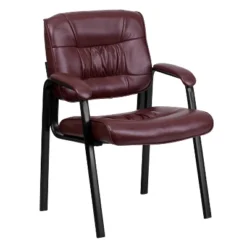 Emma And Oliver LeatherSoft Executive Reception Chair With Powder Coated Frame -Furniture Specialty Store GUEST 64161ce2 a5f1 4933 bc80 a401acd87ca6