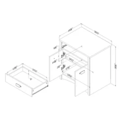Gascony Printer Cabinet Gray Maple - South Shore -Furniture Specialty Store GUEST 64e904ca 367e 4b84 a658 50b5150b8190