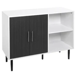 HOMCOM Storage Sideboard, Buffet Cabinet With Adjustable Shelf, Free Standing 2-Door Kitchen Cupboard For Dining Room, Hallway, Grey -Furniture Specialty Store GUEST 64ea5a98 abd7 4689 a3d4 4aace87e9460