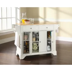 LaFaytte Top Kitchen Island Wood/White - Crosley -Furniture Specialty Store GUEST 6576394a 2704 4367 9679 a4c3668a78db