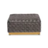 Noah Velvet Fabric Upholstered Square Cocktail Ottoman Gray/Gold - Baxton Studio -Furniture Specialty Store GUEST 6583bd42 a467 4cf4 a2e2 9374b6813d17