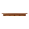 36" X 5" Alta Wood Shelf With 5 Posts Walnut Brown - Kate & Laurel All Things Decor -Furniture Specialty Store GUEST 6592b171 1490 48ae 8192 d34d308710e7