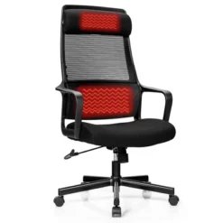 Costway Adjustable Mesh Office Task Chair Heating Lumbar Support Headrest GreyBlack -Furniture Specialty Store GUEST 65b299e0 6a9d 47ae b27b 0b5e541d372c