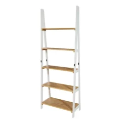 72.25" Medford Ladder Bookshelf Distressed White - OSP Home Furnishings -Furniture Specialty Store GUEST 65fbe9b6 b65a 414e b481 92be5fb3f2f2