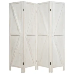 Costway 4Panels Folding Wooden Divider W/ V-shaped Design 5.6Ft Tall -Furniture Specialty Store GUEST 66514e15 8e40 45b0 a952 6316615fced1