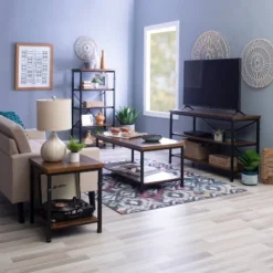 Austin TV Stand For TVs Up To 40" Light Brown - Linon -Furniture Specialty Store GUEST 670cc1df e7f7 4ba4 b568 df31ade37eb7