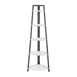 70" Free Standing 5 Tier Pyramid Corner Shelf - Danya B. 33 70" Free Standing 5 Tier Pyramid Corner Shelf - Danya B. -Furniture Specialty Store GUEST 6720a312 a475 48fb bce0 ea78fdc28483