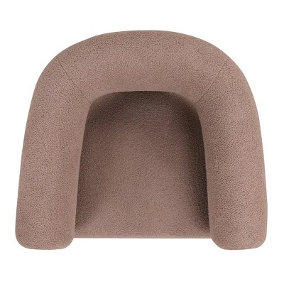 The Curved Wishbone Frame Teddy Velvet Accent Chair-ModernLuxe 12 The Curved Wishbone Frame Teddy Velvet Accent Chair-ModernLuxe - Image 10