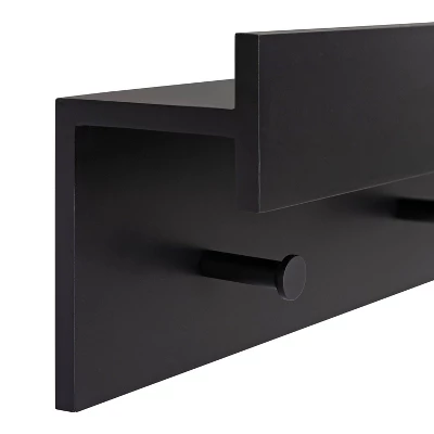 36" X 7.5" X 4.5" Levie Wood Wall Shelf Ledge With Knobs - Kate & Laurel All Things Decor 4 36" X 7.5" X 4.5" Levie Wood Wall Shelf Ledge With Knobs - Kate & Laurel All Things Decor - Image 2
