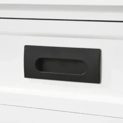 HOMCOM Console Table With 2 Storage Drawers And Open Shelf, Modern Sofa Table For Hallway, Living Room, Or Bedroom, White -Furniture Specialty Store GUEST 67dc2a81 82b9 4fae 8a69 86aa300a301c