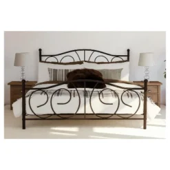 Queen Vanessa Metal Bed Bronze - Room & Joy -Furniture Specialty Store GUEST 68322a02 110e 4f22 b9c3 24905d98b93c