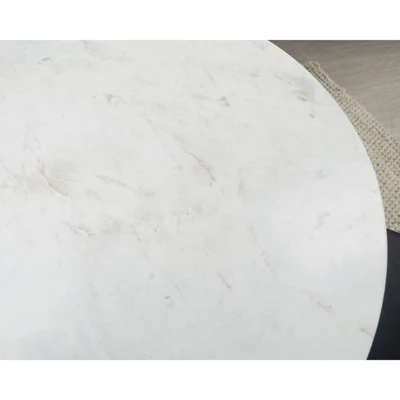 40 " Zaha Round Marble Top Dining Table - Carolina Chair & Table 3 40 " Zaha Round Marble Top Dining Table - Carolina Chair & Table