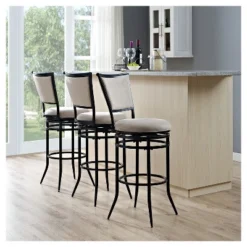 Rachel Swivel Barstool Black With Cushion - Crosley -Furniture Specialty Store GUEST 69e482fe cac0 4506 b823 e314c7541d95