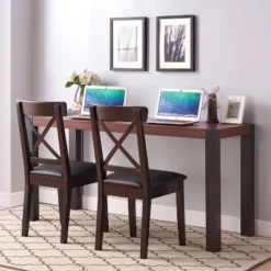 60" Holt Modern Two-Tone Dining Table Walnut - MiBasics -Furniture Specialty Store GUEST 6a2cc278 5d13 4dd2 88d7 67b45b8f3c78