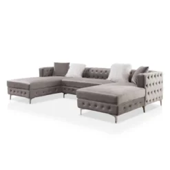 Elmhurst U Shaped Glam Tufted Sectional - HOMES: Inside + Out -Furniture Specialty Store GUEST 6a8554f8 0030 4bf5 9351 0cd0218ddd42