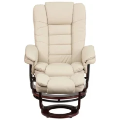 2pc Leather Recliner And Ottoman Set Beige - Flash Furniture -Furniture Specialty Store GUEST 6ae421a3 6e90 43f8 86cb 7015725b6545