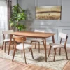 5pc Alma Mid Century Wood Dining Set - Christopher Knight Home -Furniture Specialty Store GUEST 6aea24f8 be63 4e8c b712 31533e16cfba