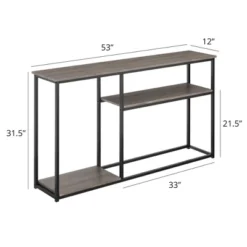 Zenvida Console Table, 3 Tier Sofa Table, Entryway Industrial Accent Table -Furniture Specialty Store GUEST 6b015a2c 5d7c 43a8 a5c7 0155370c0a0f